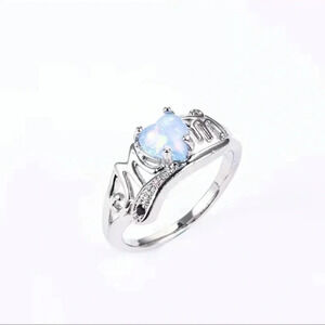 Silver Opal MOM Ring